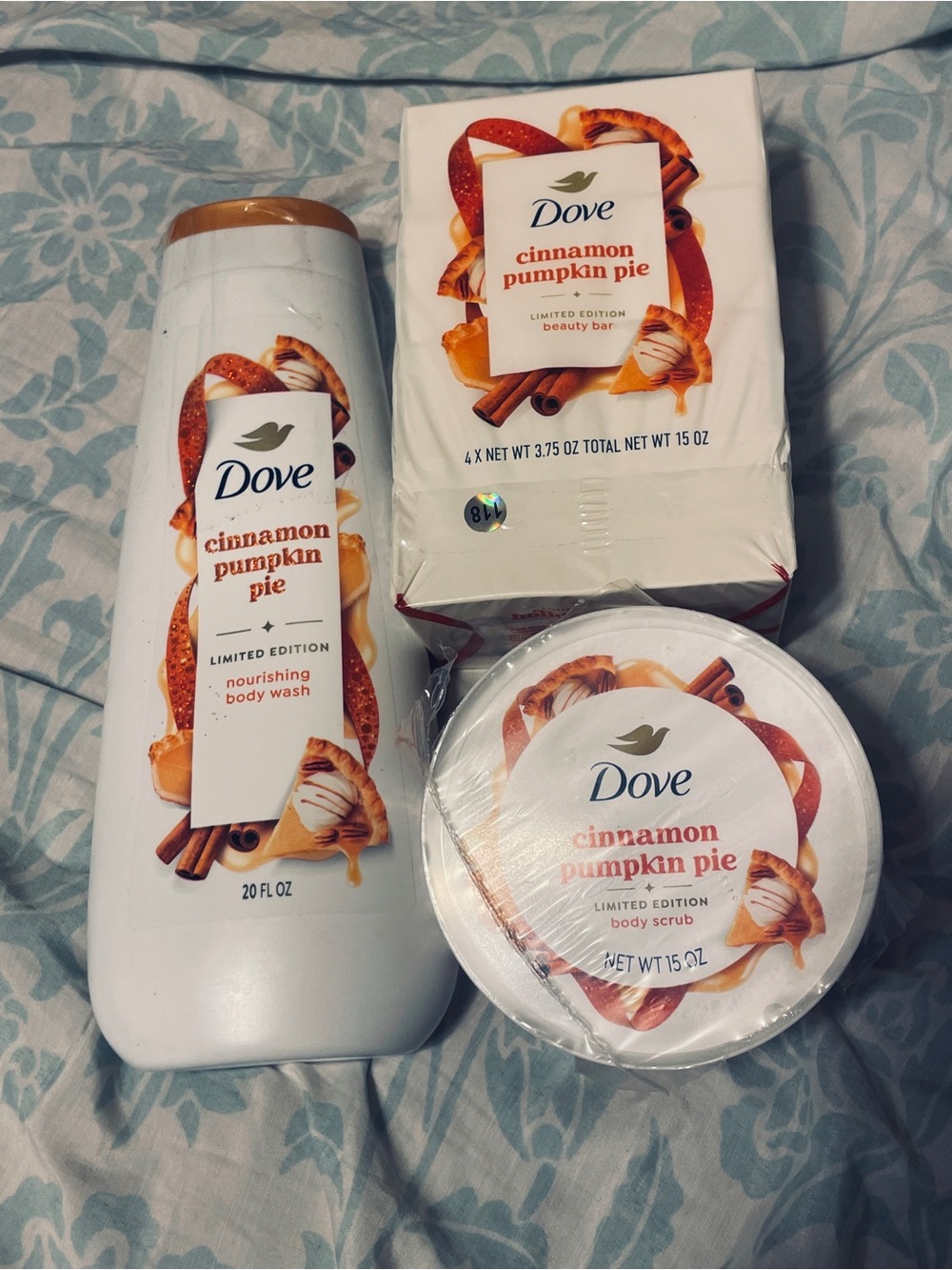 New Bundle Cinnamon Pumpkin Pie Soap & Scrub & body wash